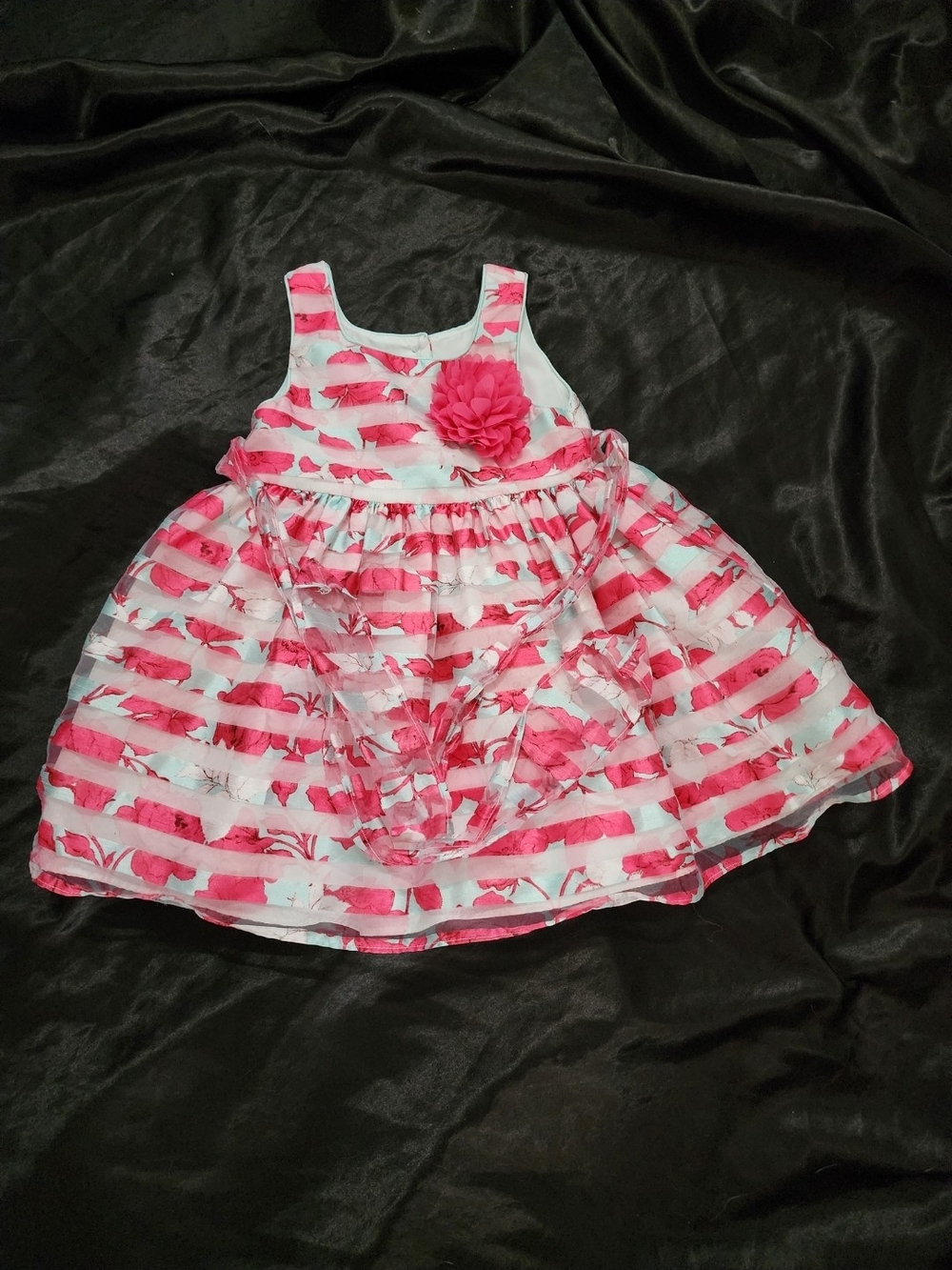 Pippa & Julie Pink Floral Dress 2T